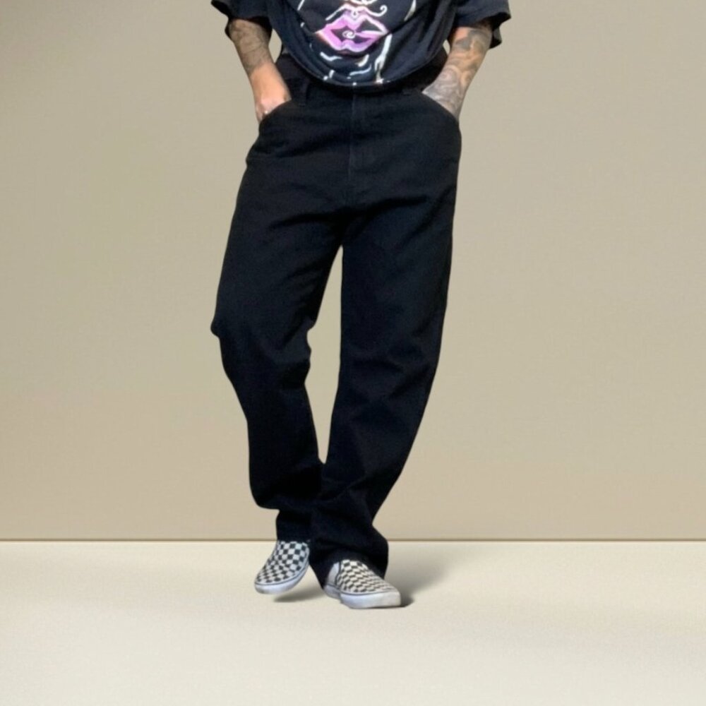 Rustler Black Straight Jeans